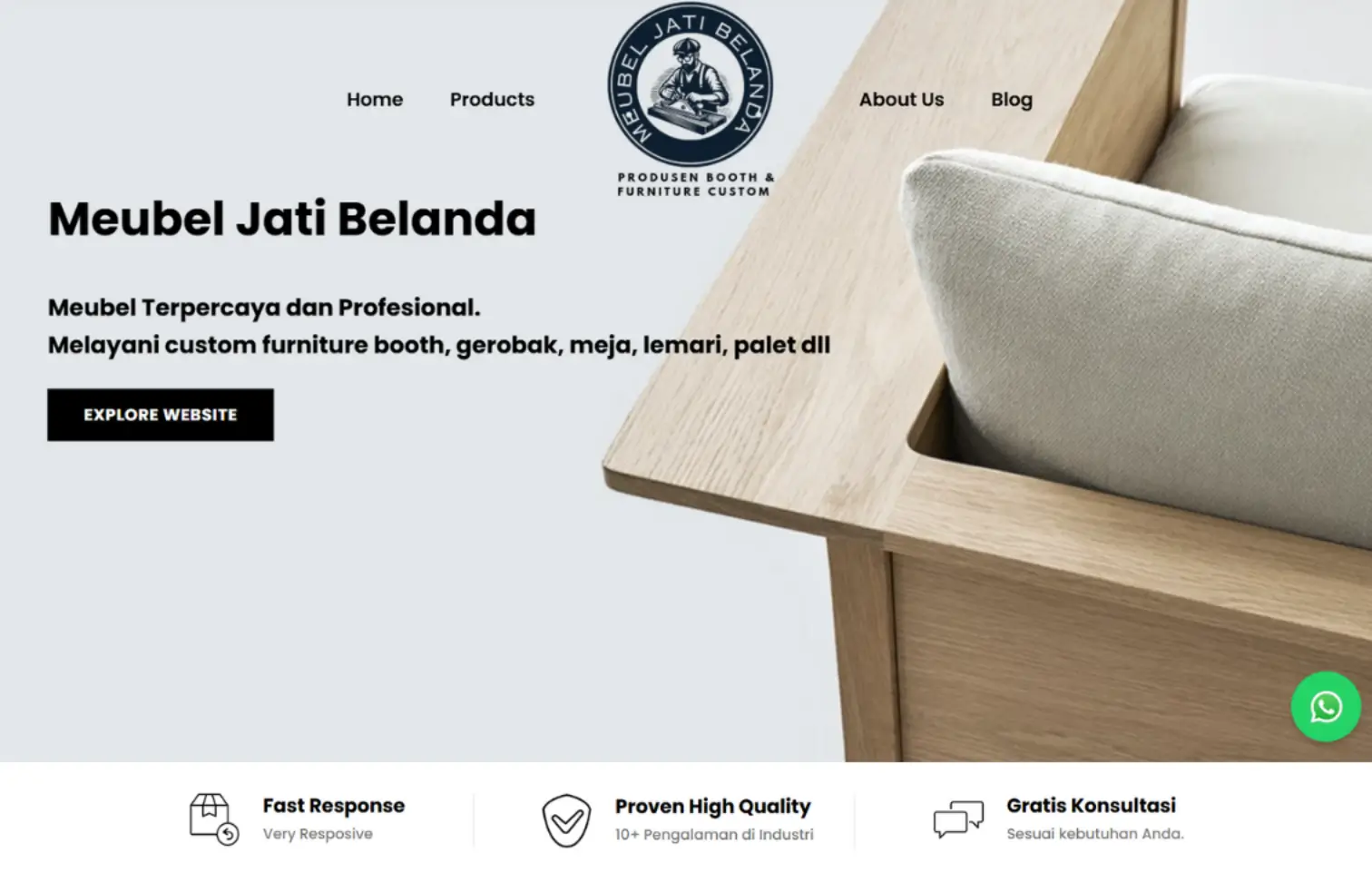 Website Meubel Jati Belanda